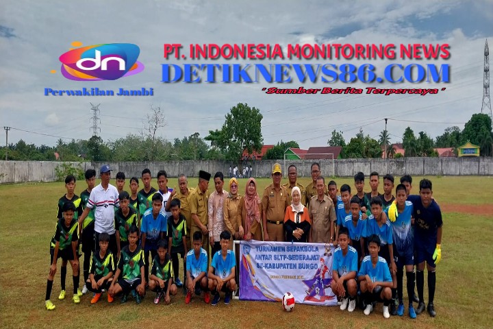 Open Turnamen Bola Kaki Antar SMP/Sederajat Sekabupaten Bungo Resmi Dibuka