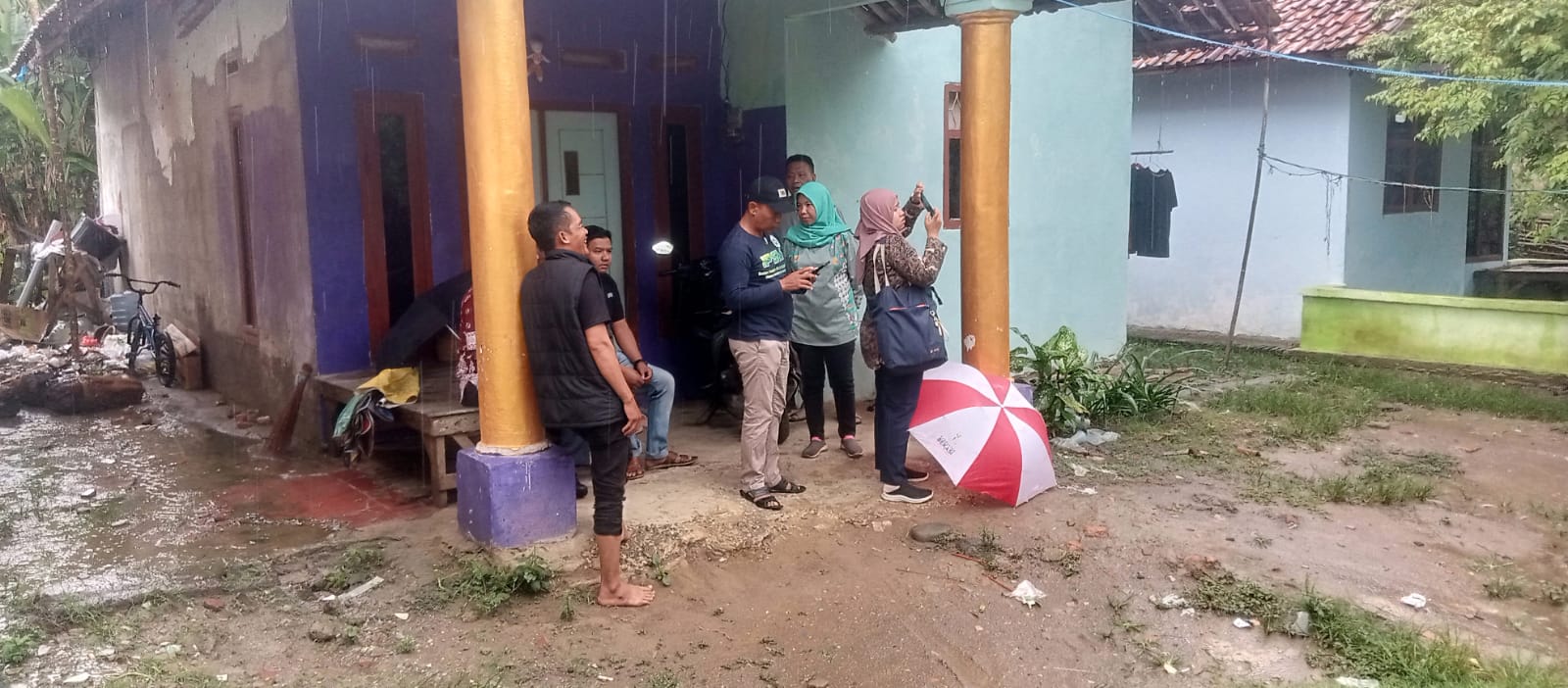 Warga Masyarakat Desa Pantai Harapan Jaya Mendapatkan Bantuan Sumur bor Dari Kementrian Sosial